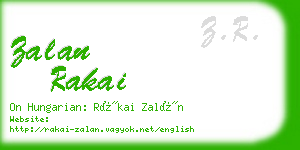 zalan rakai business card